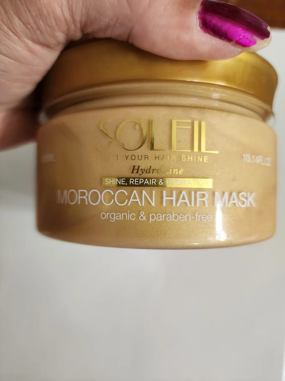 Soleil Moroccan Hair Mask - Gold Nourishing Treatment